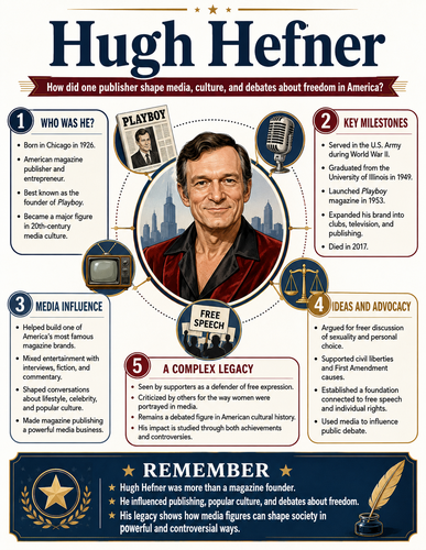 Hugh Hefner I Educational Infographic
