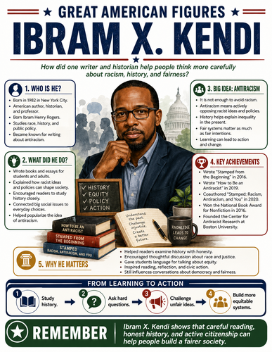 Ibram X. Kendi I Educational Infographic