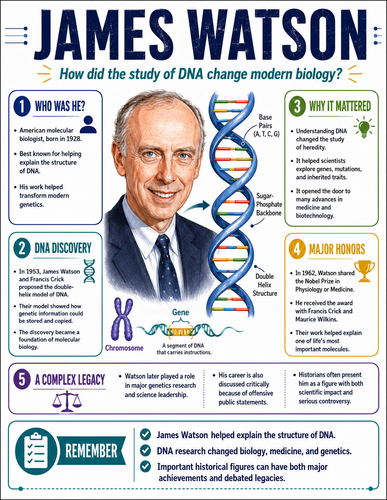 James Watson I Educational Infographic
