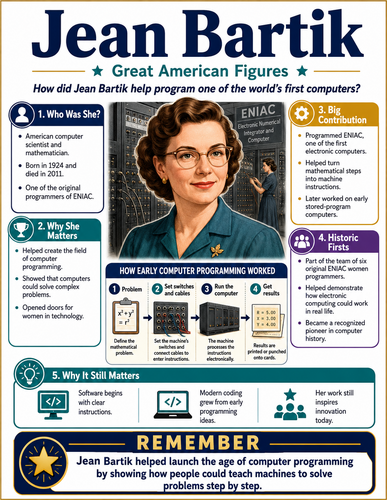 Jean Bartik I Educational Infographic