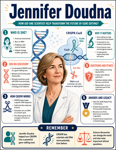 Jennifer Doudna I Educational Infographic
