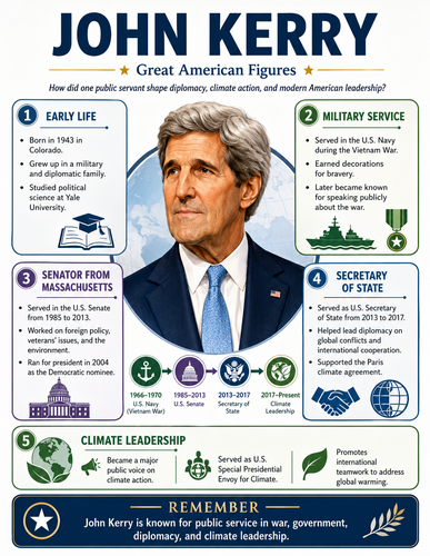 John Kerry I Educational Infographic