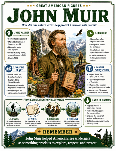 John Muir I Educational Infographic