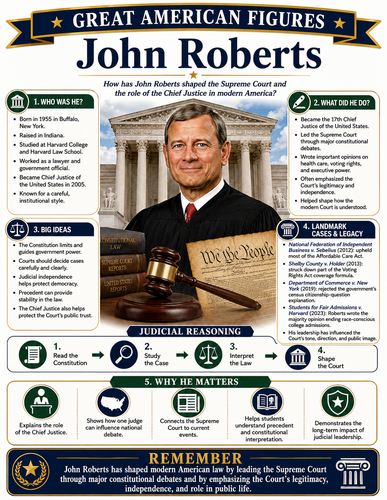 John Roberts I Educational Infographic