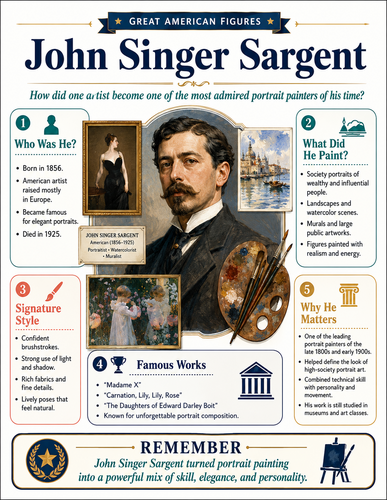 John Singer Sargent I Educational Infographic