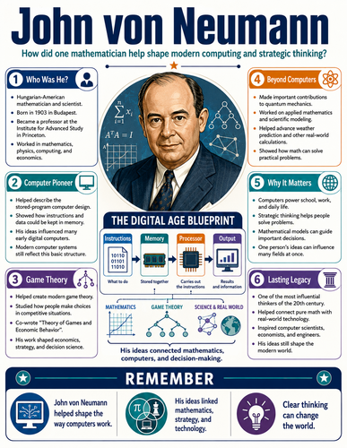 John von Neumann I Educational Infographic