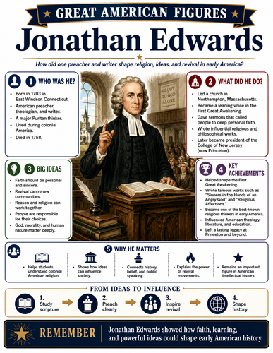 Jonathan Edwards I Educational Infographic