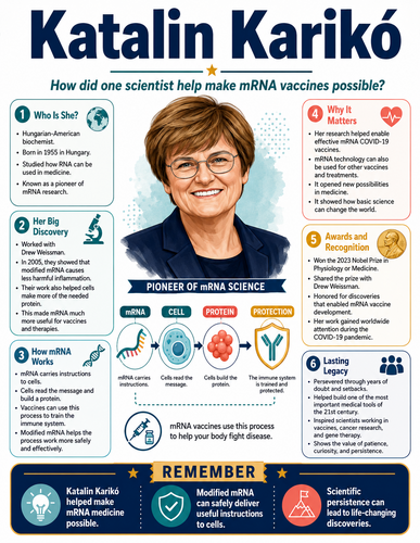 Katalin Karikó I Educational Infographic