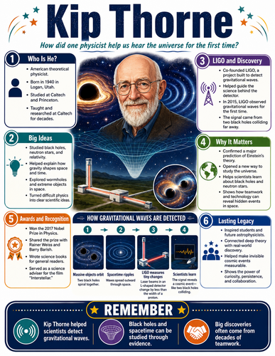 Kip Thorne I Educational Infographic