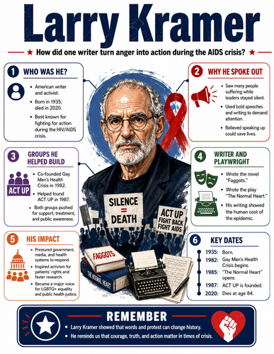 Larry Kramer I Educational Infographic