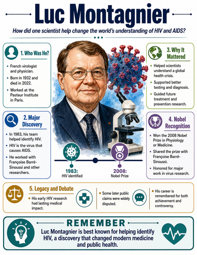 Luc Montagnier I Educational Infographic
