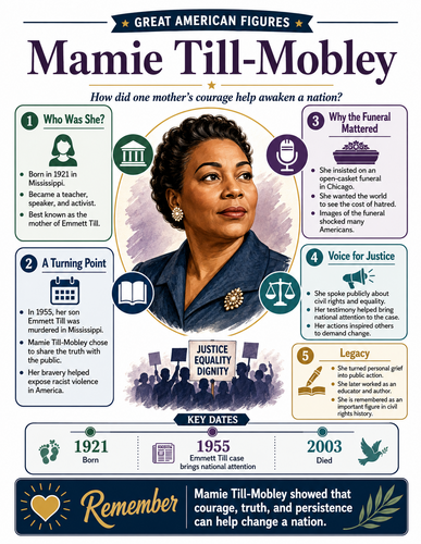 Mamie Till-Mobley I Educational Infographic
