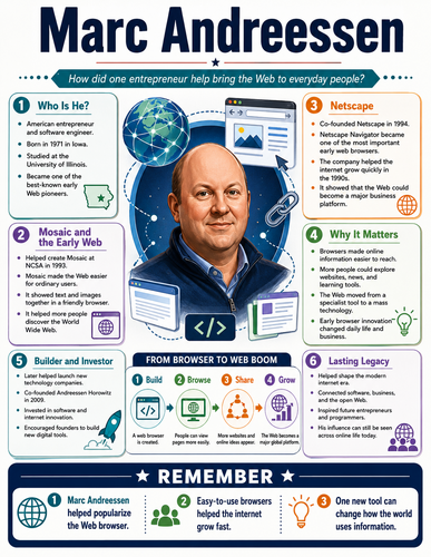 Marc Andreessen I Educational Infographic
