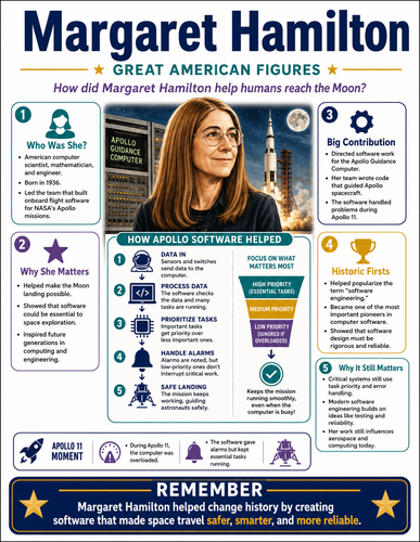 Margaret Hamilton I Educational Infographic