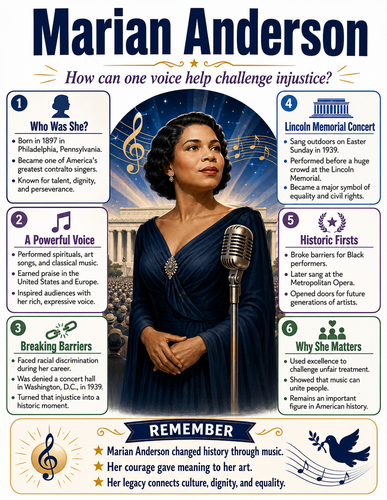 Marian Anderson I Educational Infographic