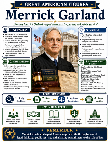 Merrick Garland I Educational Infographic