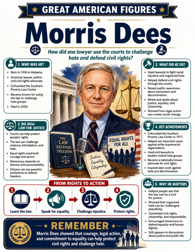Morris Dees I Educational Infographic