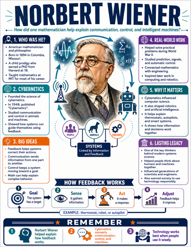 Norbert Wiener I Educational Infographic