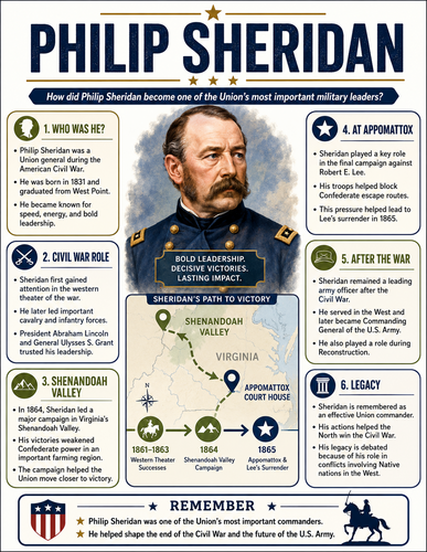 Philip Sheridan I Educational Infographic