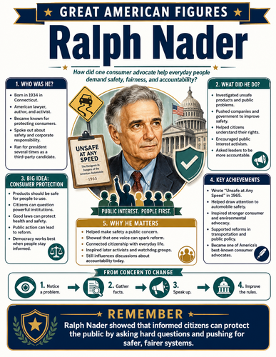 Ralph Nader I Educational Infographic