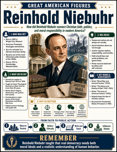 Reinhold Niebuhr I Educational Infographic