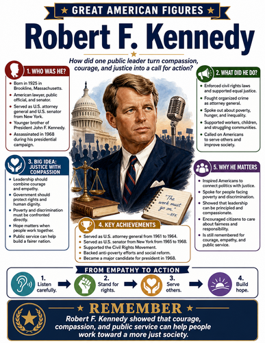 Robert F. Kennedy I Educational Infographic