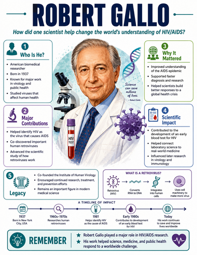 Robert Gallo I Educational Infographic