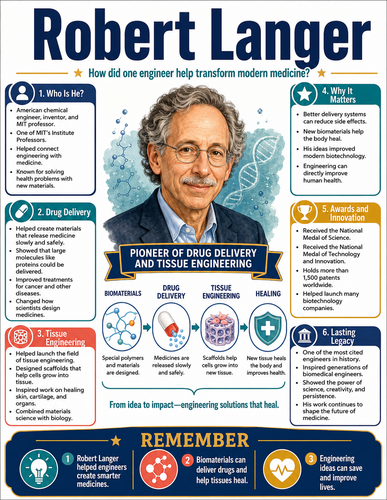 Robert Langer I Educational Infographic