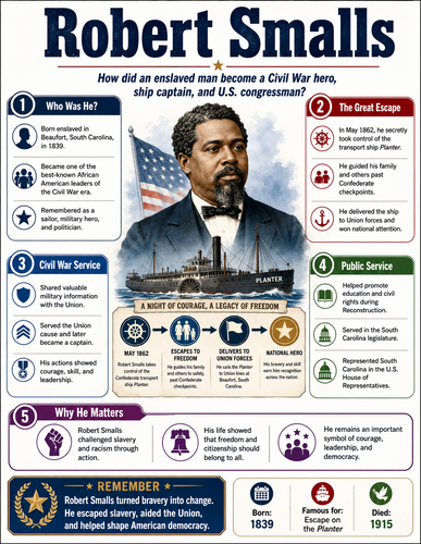 Robert Smalls I Educational Infographic