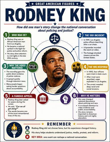 Rodney King I Educational Infographic