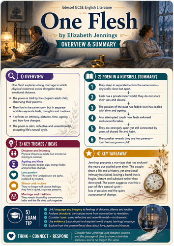 one flesh gcse english