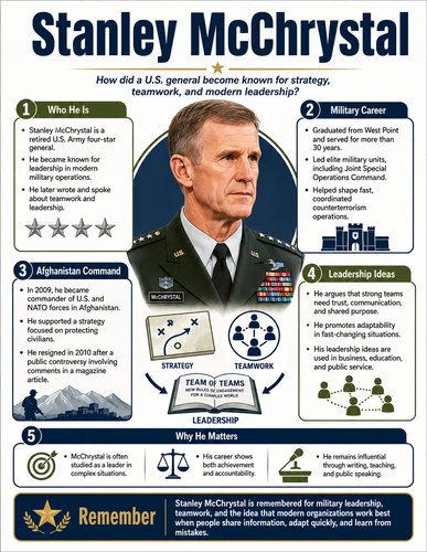 Stanley McChrystal I Educational Infographic
