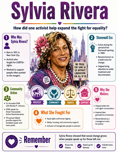 Sylvia Rivera I Educational Infographic