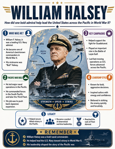 William Halsey I Educational Infographic