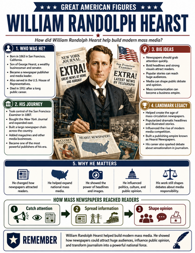 William Randolph Hearst I Educational Infographic