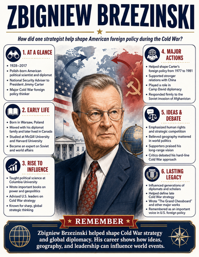 Zbigniew Brzezinski I Educational Infographic