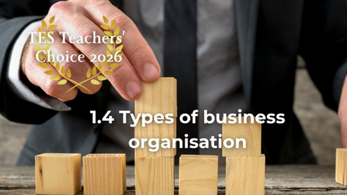 Cambridge IGCSE Business 0264 & 0774 | 1.4 Types of Business Organisation | PowerPoint Lesson