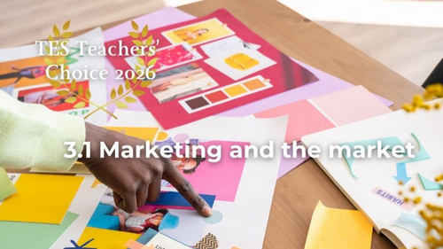 Cambridge IGCSE Business 0264 & 0774 | 3.1 Marketing and the Market | PowerPoint Lesson