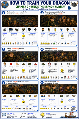 How to Train Your Dragon Chapter 2 | Visual Summary, Key Vocabulary & Comprehension  | SEN