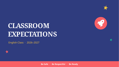 Classroom  expectations ppt