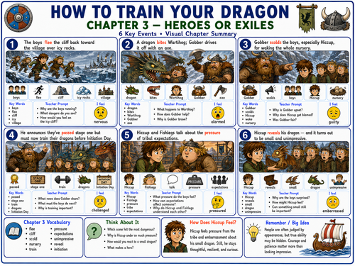 How to Train Your Dragon Chapter 3 | Visual Summary, Key Vocabulary & Comprehension | SEN