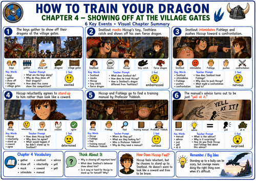 How to Train Your Dragon Chapter 4 | Visual Summary, Key Vocabulary & Comprehension | SEN