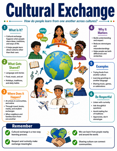 Cultural Exchange I Educational Infographic