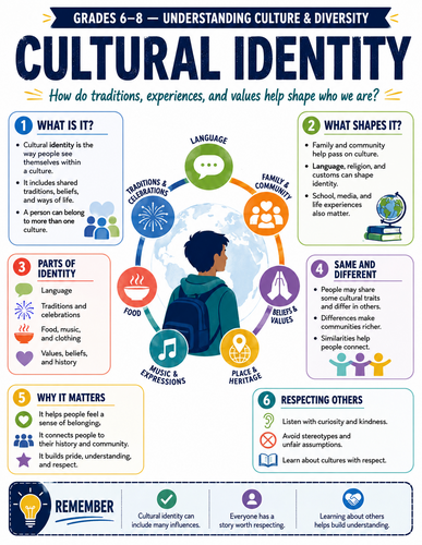 Cultural Identity I Educational Infographic
