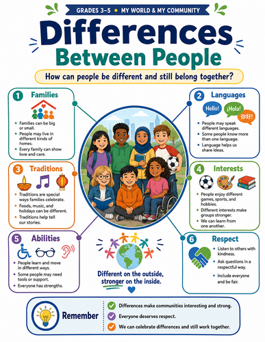 Differences Between People I Educational Infographic