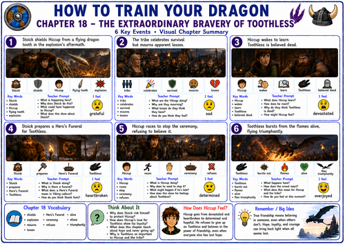 How to Train Your Dragon Chapter 18 | Visual Summary, Key Vocabulary & Comprehension