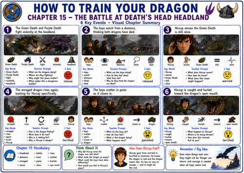 How to Train Your Dragon Chapter 15 | Visual Summary, Key Vocabulary & Comprehension