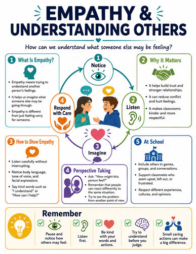 Empathy & Understanding Others I Educational Infographic