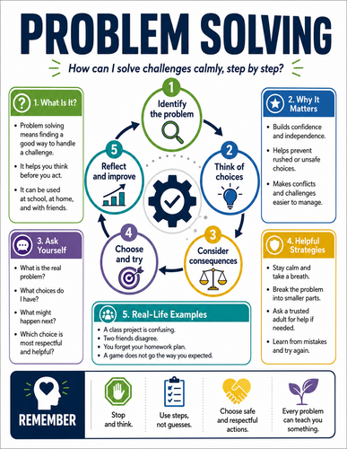 Problem Solving I Educational Infographic