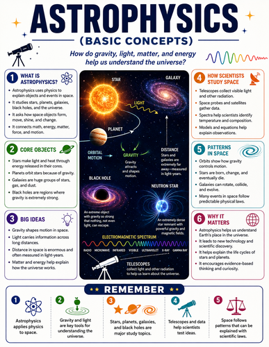 Astrophysics I Educational Infographic